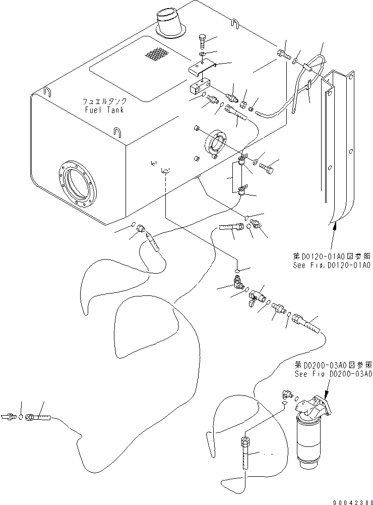 шланг с торцевым уплотнением 02762-00537 KOMATSU