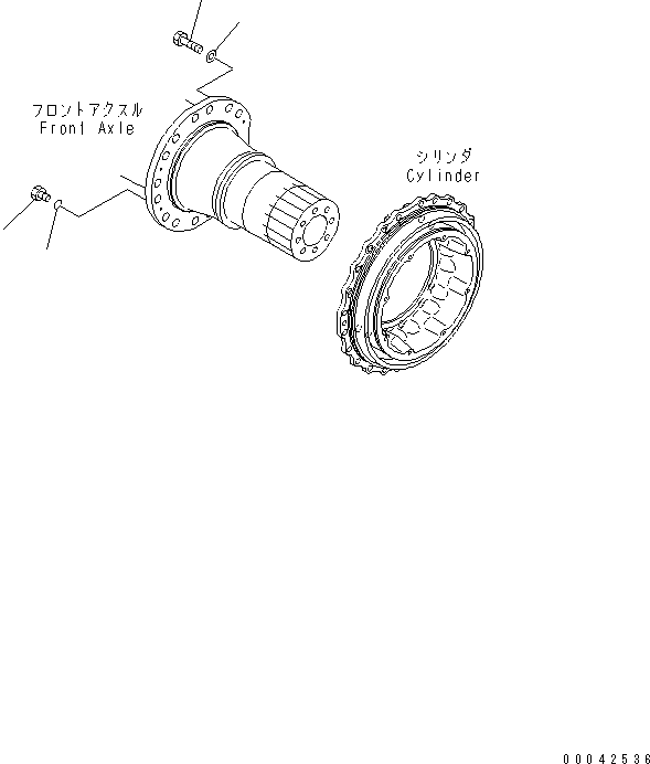 FRONT AXLE ASS'Y (426-22-20010) KOMATSU
