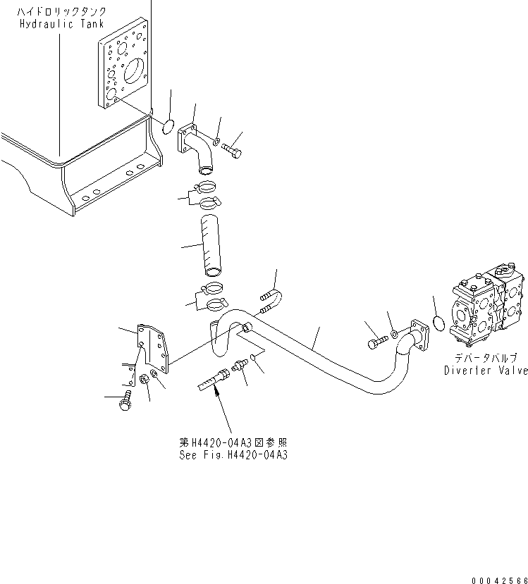 Шланг 07260-34725 KOMATSU