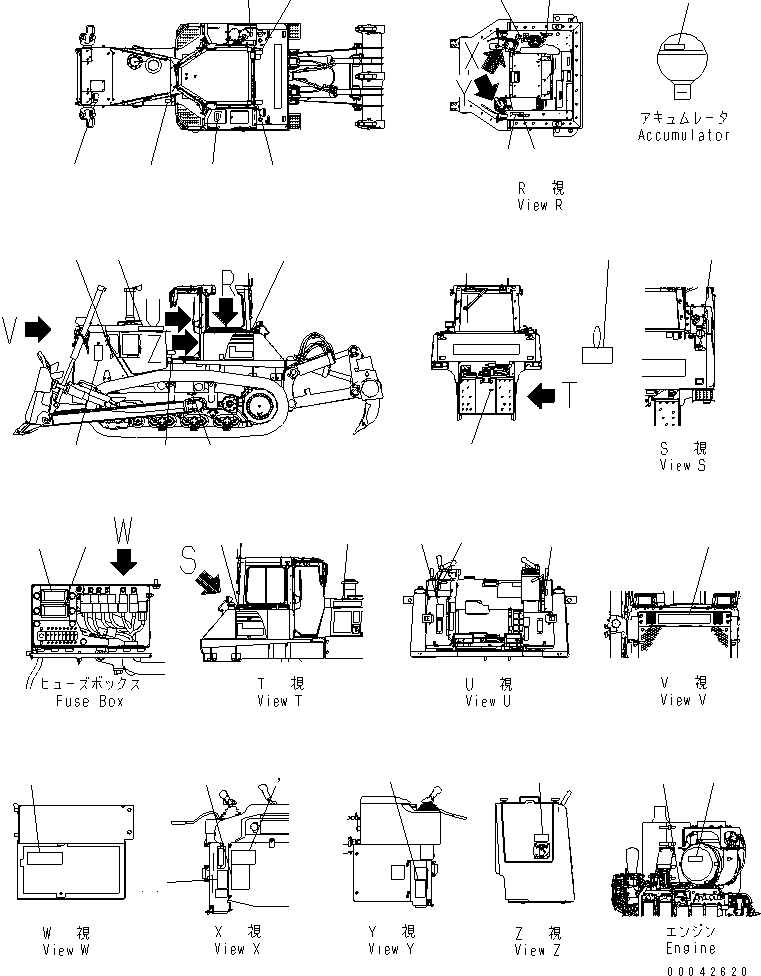 Маркировка 17A-98-41111 KOMATSU