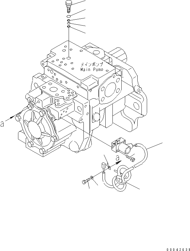 Пробка (\7\708-1H-35910) KOMATSU