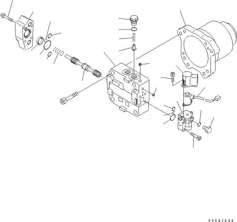 Электродвигатель в сборе 708-7W-00140 KOMATSU