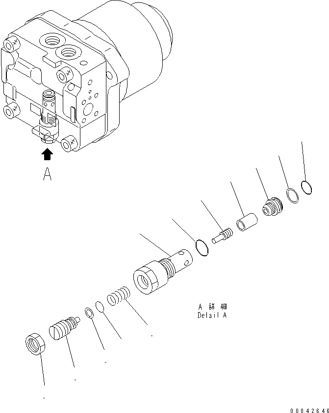 Предохранительный клапан 702-73-01670 KOMATSU