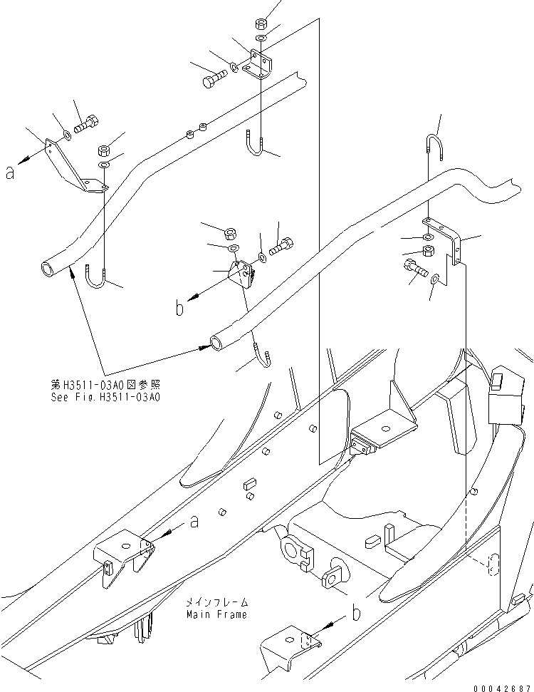 Кронштейн 566-61-84151 KOMATSU
