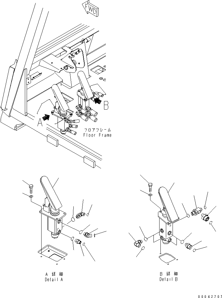 Клапан в сборе 569-43-83121 KOMATSU