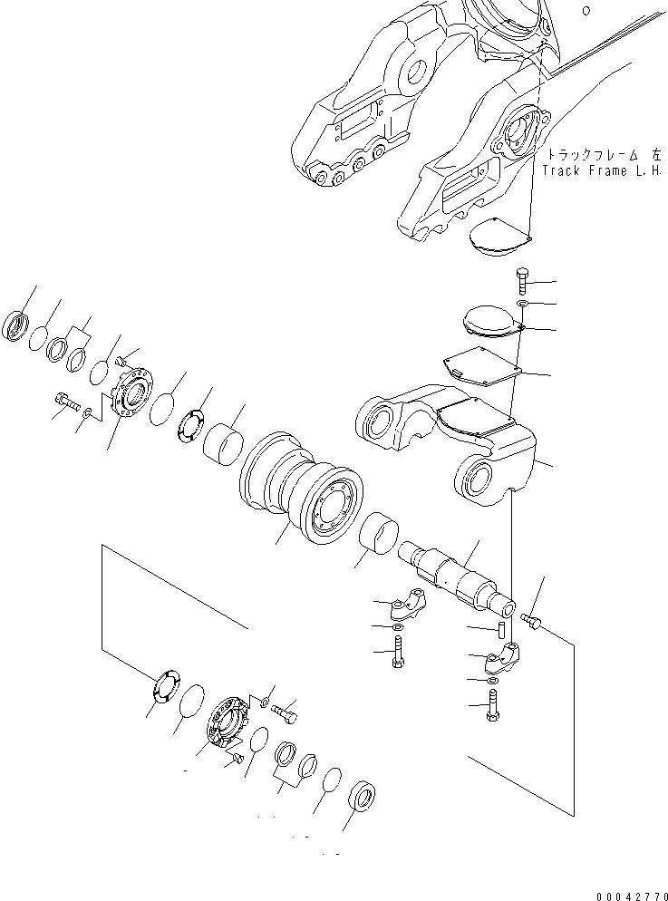 Балансирная тележка 17M-30-66151 KOMATSU