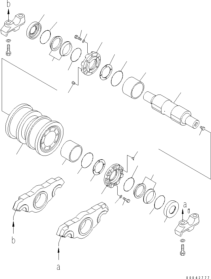Опорный каток в сборе \0\17M-30-01331 KOMATSU