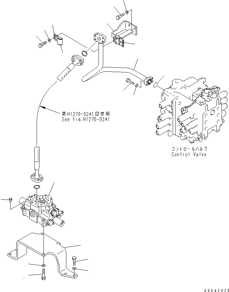 Трубка 21M-970-2110 KOMATSU