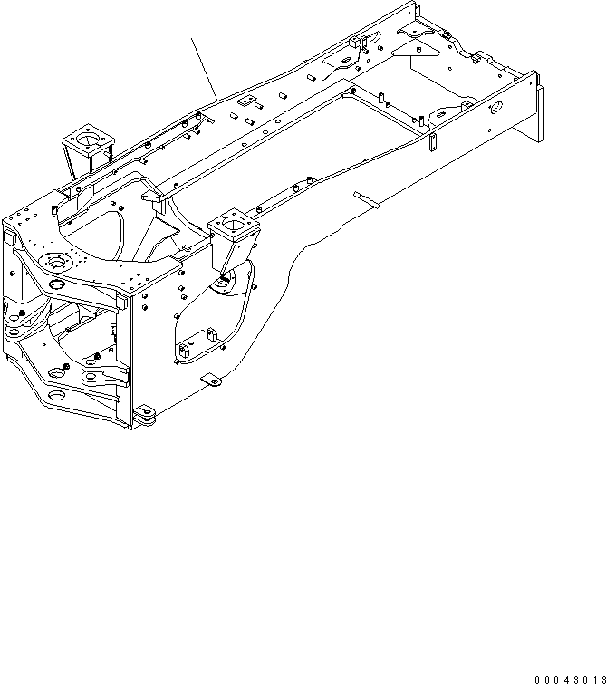 Задняя рама 421-S95-3572 KOMATSU