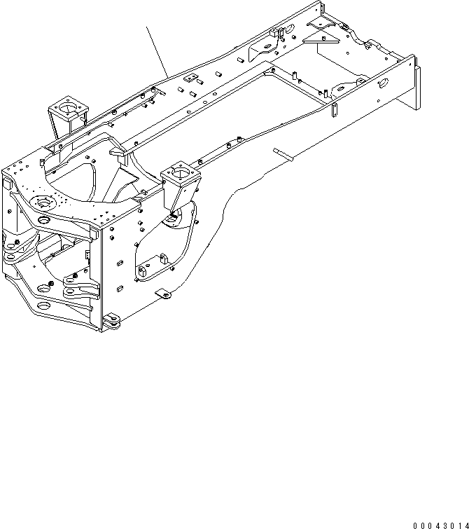 Задняя рама 421-S95-3580 KOMATSU