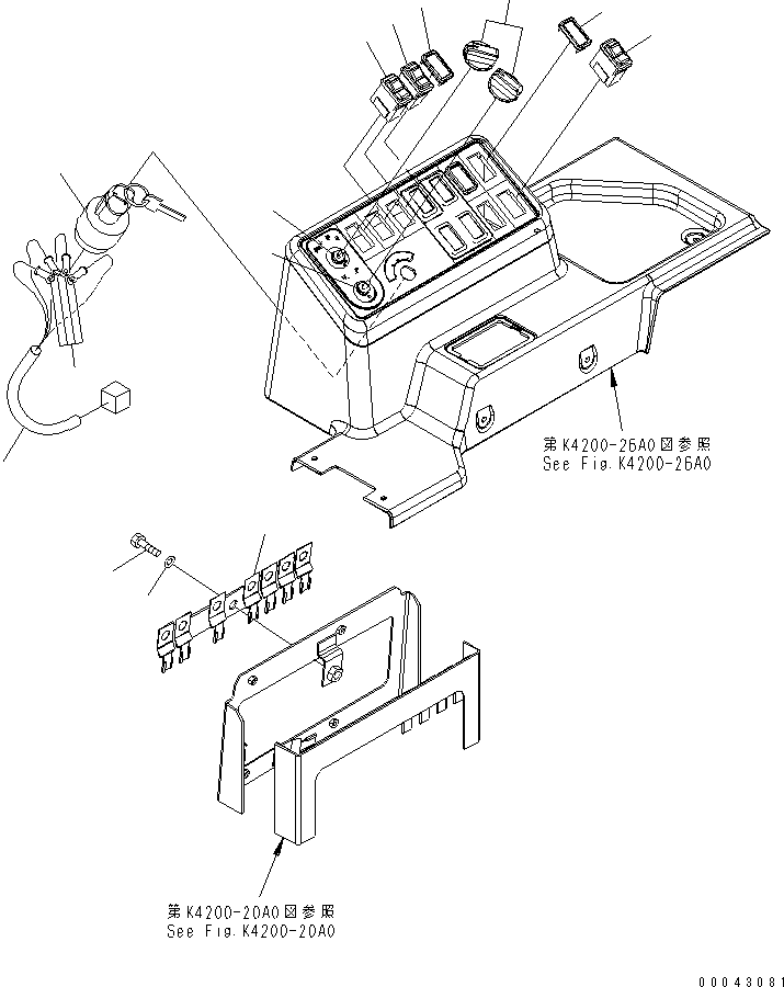 SWITCH,POWER MODE 421-06-36211 KOMATSU