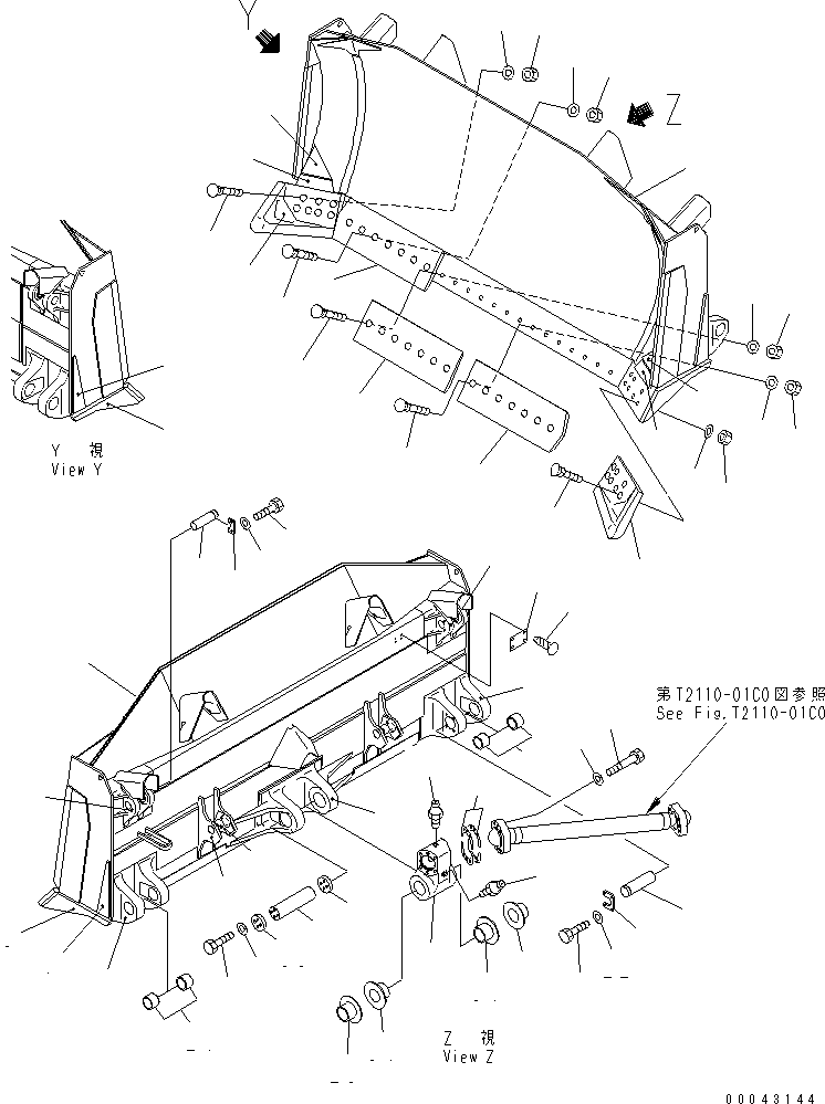 Щётка стеклоочистителя 17M-71-42110 KOMATSU