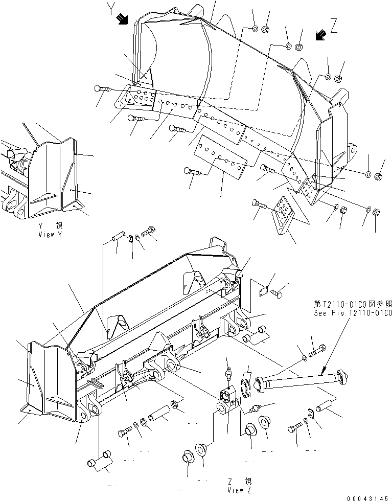 Щётка стеклоочистителя 17M-72-42110 KOMATSU