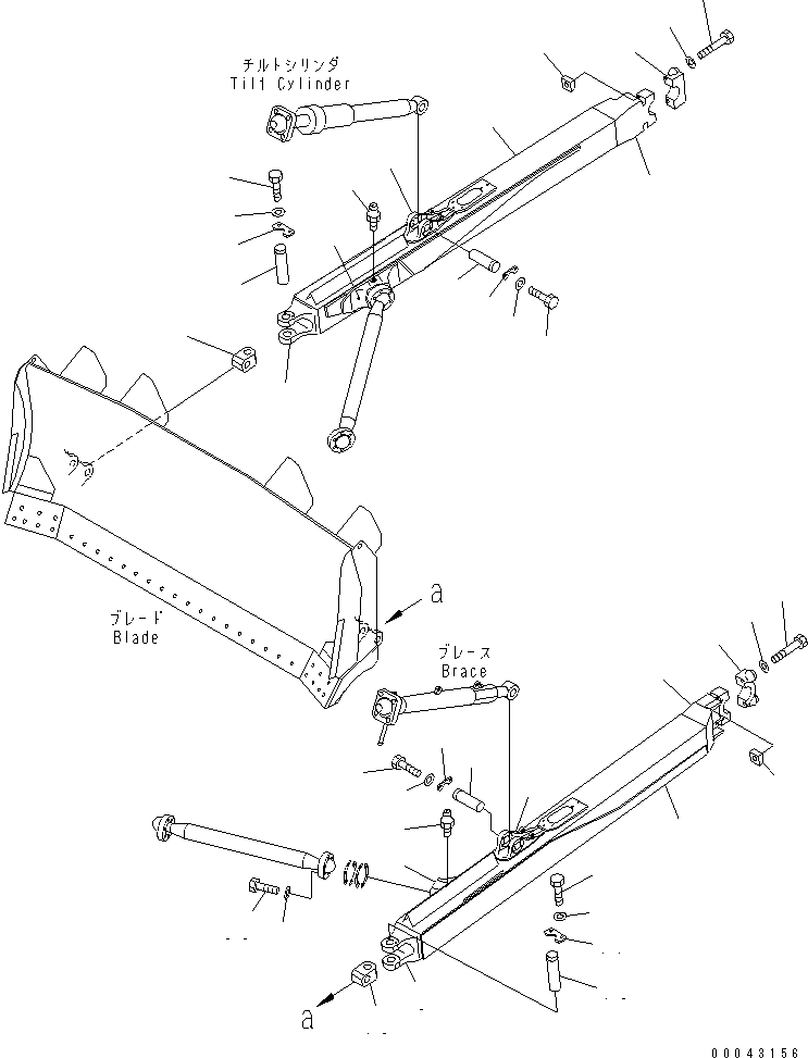 STRAIGHT FRAME ASS'Y 17A-71-00090 KOMATSU