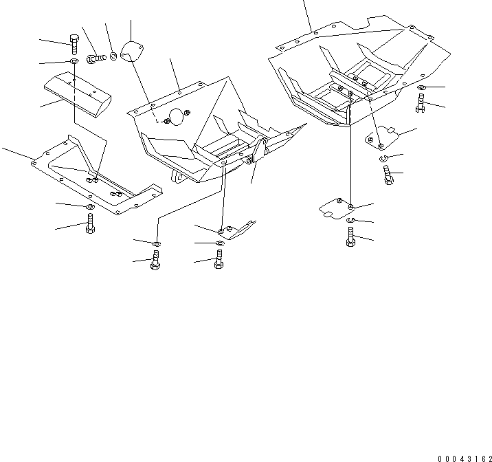 COVER,REAR (TBG SPEC.) 154-54-81141 KOMATSU