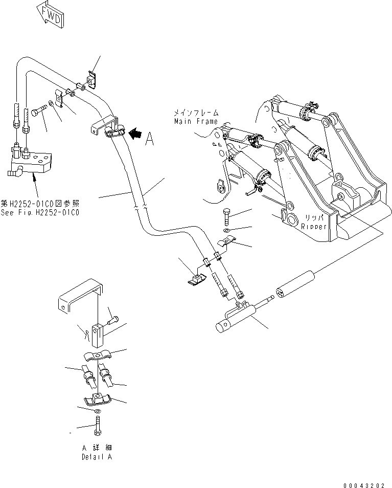 CYLINDER ASS'Y,PIN PULLER 175-63-02080 KOMATSU