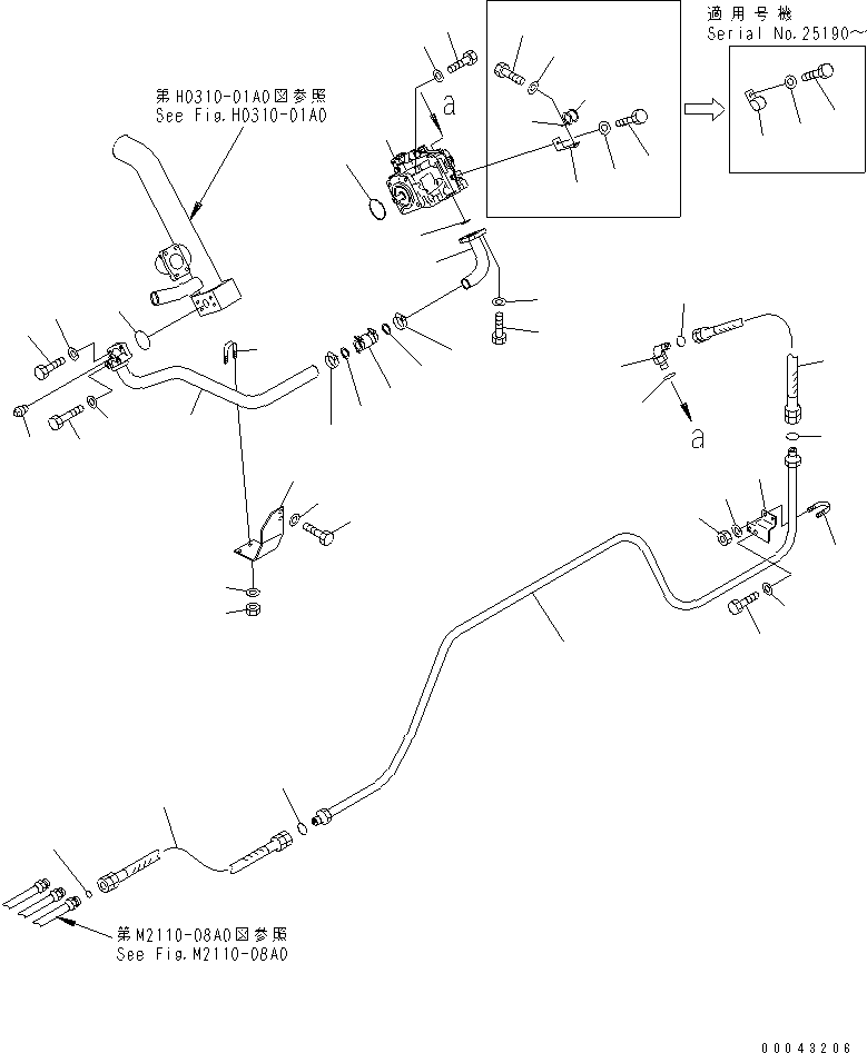 Шланг с торцевым уплотнением 02766-00506 KOMATSU