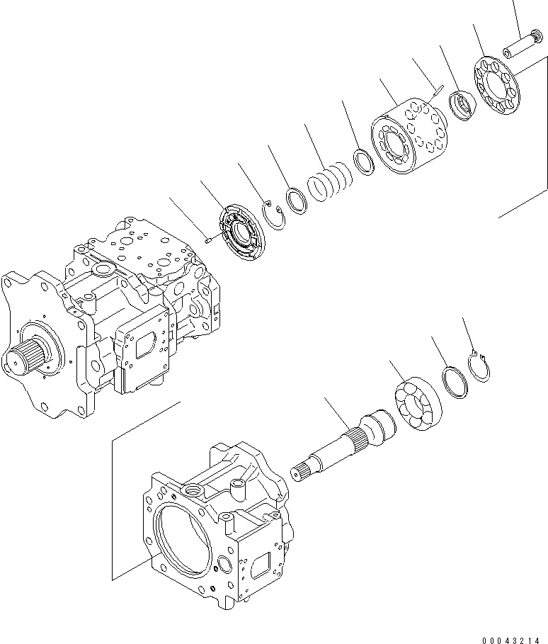 Cylinder Block Assembly, Rear 708-2K-04281 KOMATSU