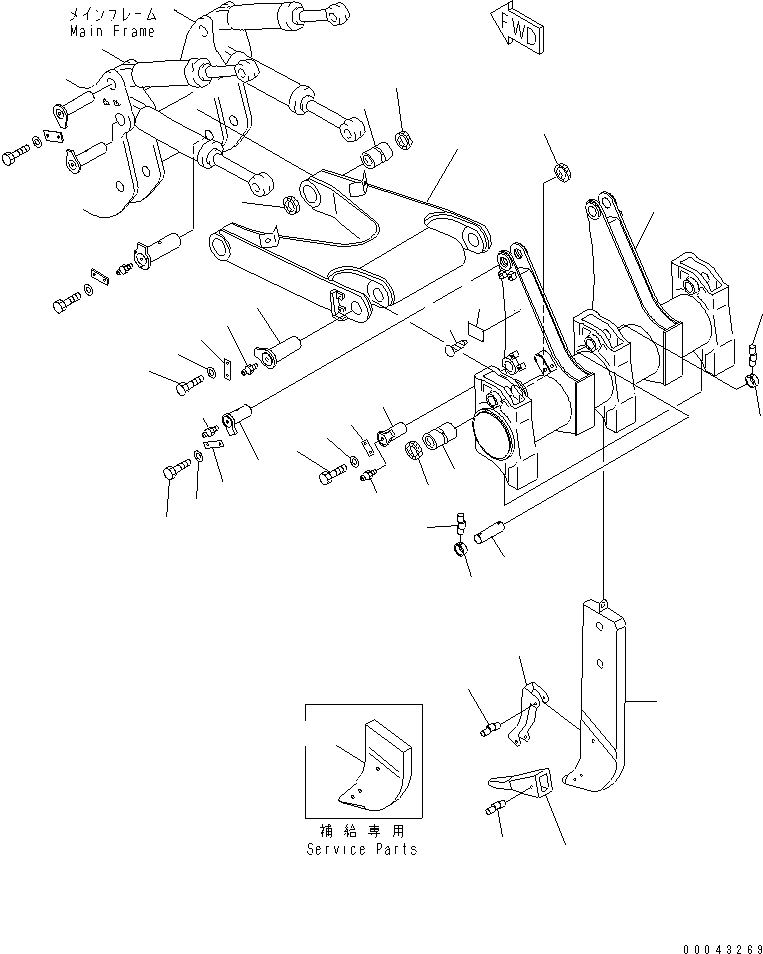 BEAM 17M-78-21121 KOMATSU