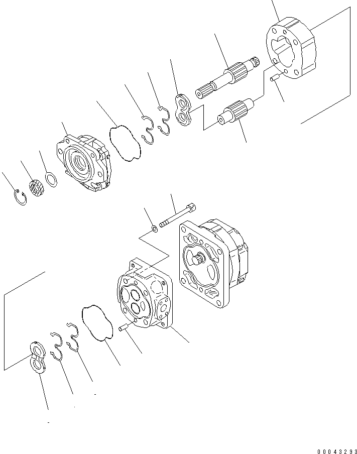 Pump Assembly, SAR100+40 705-52-30A00 KOMATSU