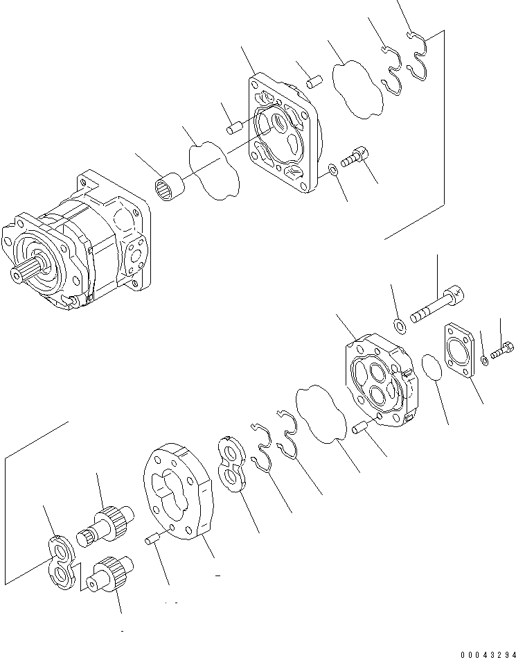 Болт с внутренним шестигранником 01253-61600 KOMATSU