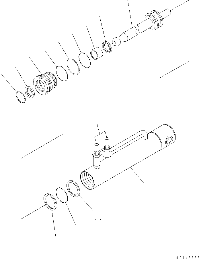 Service Kit, Pin Puller Cylinder 707-98-11700 KOMATSU