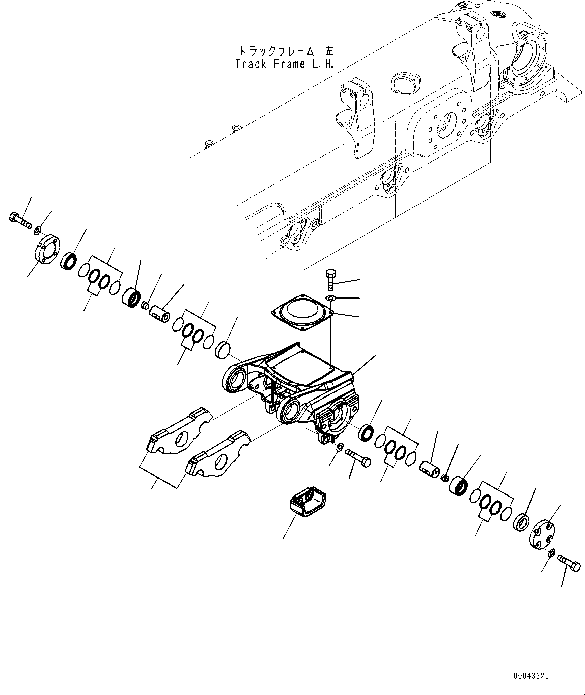 Балансирная тележка 17A-30-46111 KOMATSU