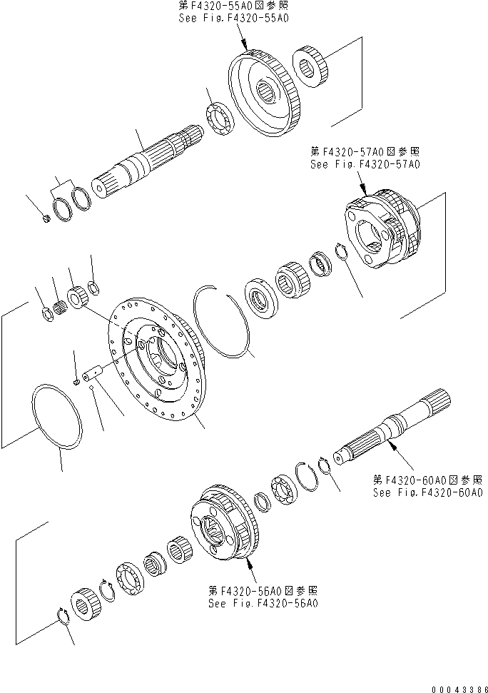 трансмиссия в сборе 425-15-21004 KOMATSU