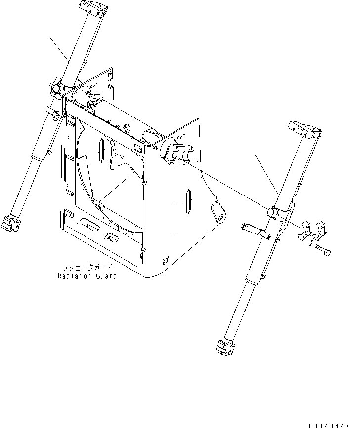 CYLINDER GROUP,L.H. (\8\707-02-X7360) KOMATSU