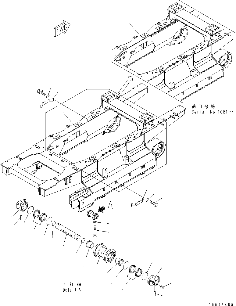 Рама гусеничной тележки 8295-30-1316 KOMATSU