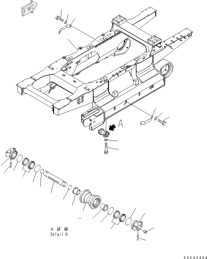 Рама гусеничной тележки 8295-79-1250 KOMATSU