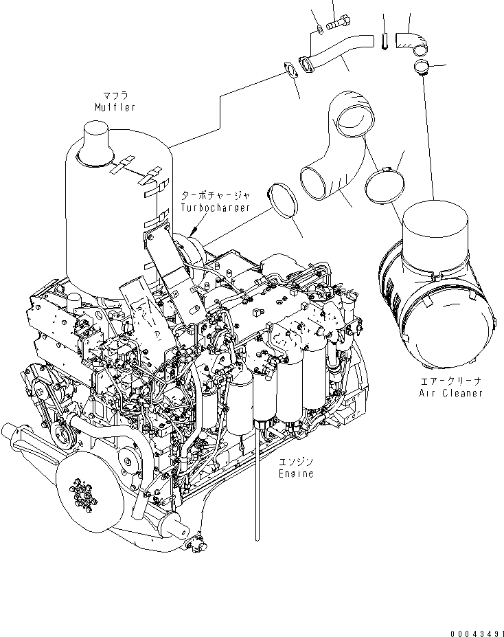 Шланг 17A-01-41360 KOMATSU
