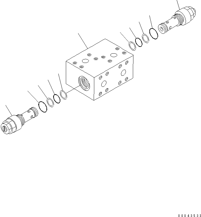 Предохранительный клапан в сборе 706-73-85600 KOMATSU