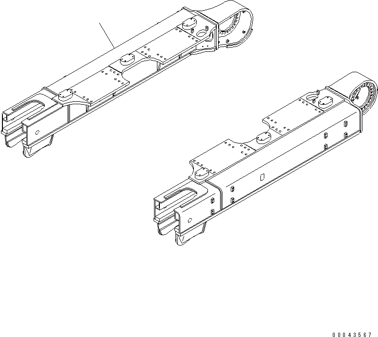 Рама правая 21M-30-K1220 KOMATSU