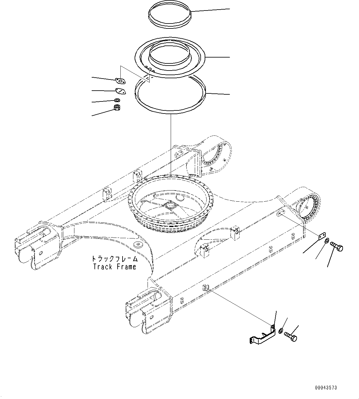 Подножка 22U-30-27221 KOMATSU
