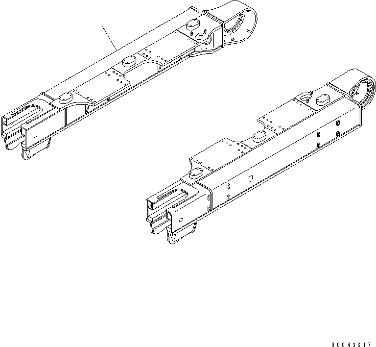 Рама 21M-30-K1190 KOMATSU