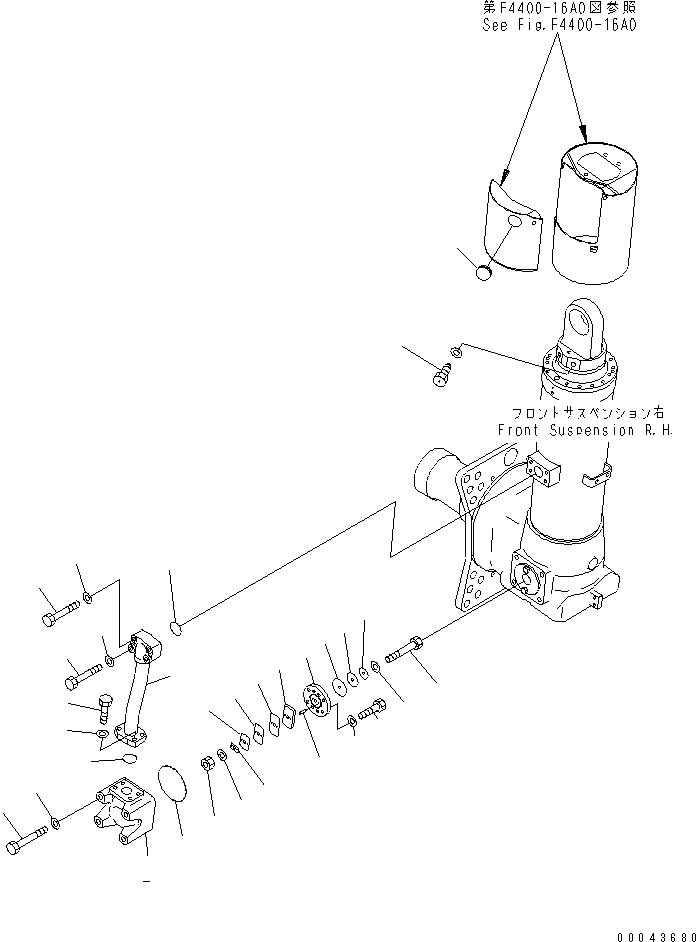 CYLINDER ASS'Y,SUSPENSION \0\569-50-8T500 KOMATSU