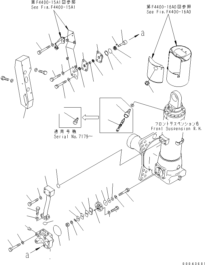 CYLINDER ASS'Y,AUTO SUSPENSION 569-50-8T301 KOMATSU
