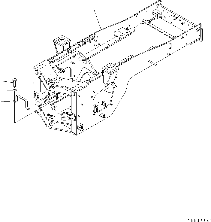 Задняя рама \0\423-974-3140 KOMATSU