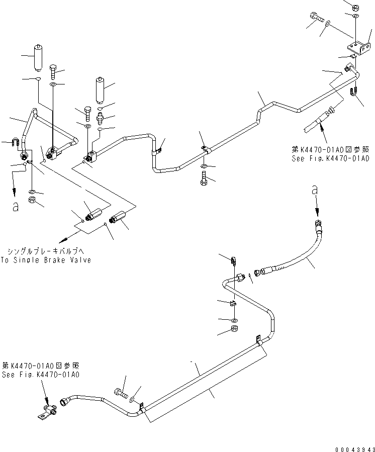 Трубка 423-43-38810 KOMATSU