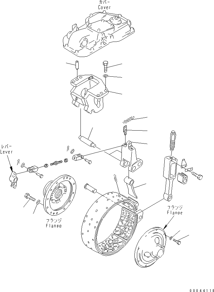 Кронштейн правый 154-33-11632 KOMATSU