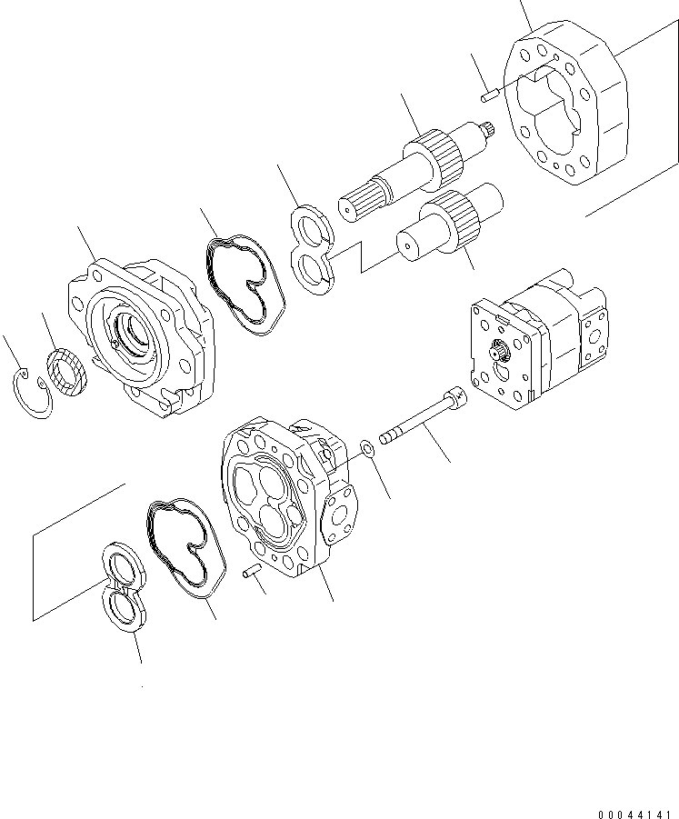 Pump Assembly, Gear (SDR 100 + SA 25) 705-95-05140 KOMATSU