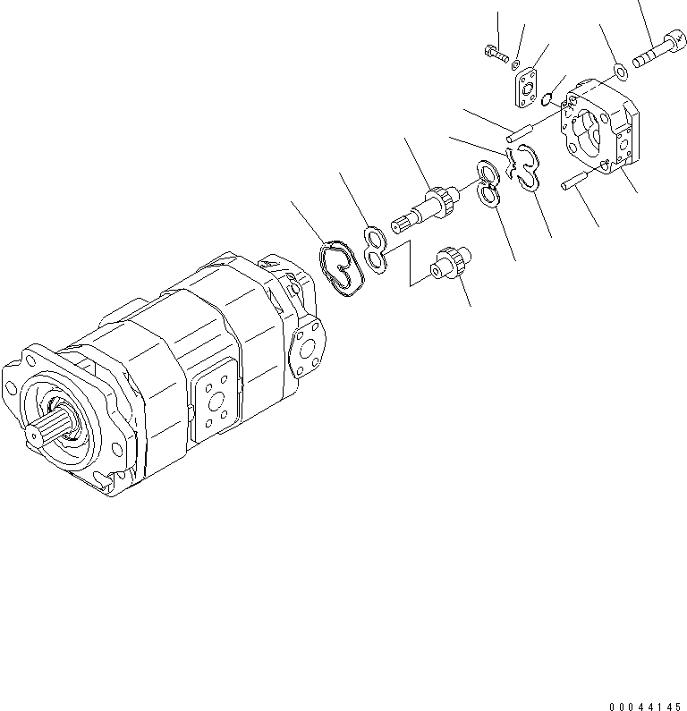 PUMP ASS'Y,SDR(30)63+50+SB(1)6 (\2\705-95-07080) KOMATSU