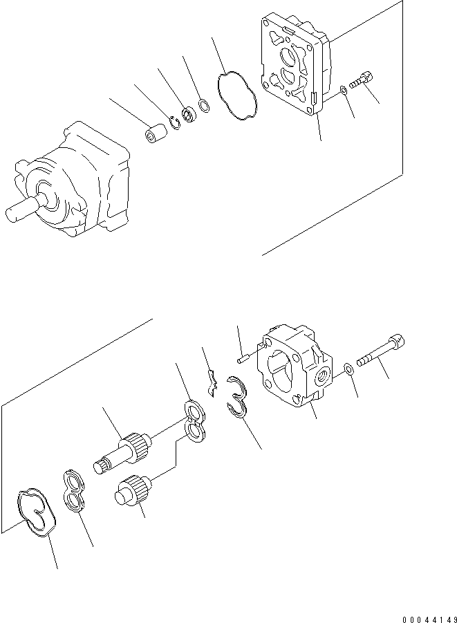 Pump Assembly, Gear (SBR 12) 705-41-05680 KOMATSU