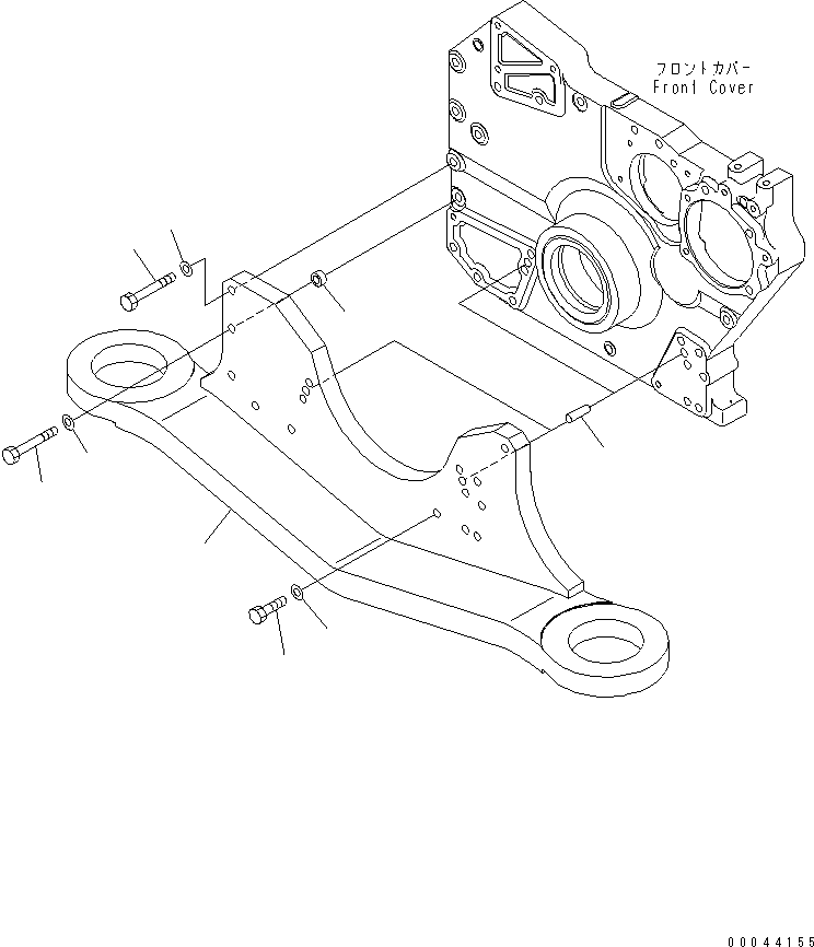 BRACKET,FRONT SUPPORT 21N-01-41121 KOMATSU
