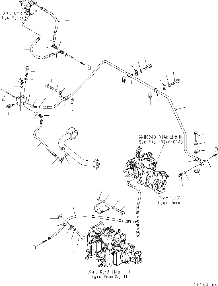 шланг с торцевым уплотнением 02753-00405 KOMATSU