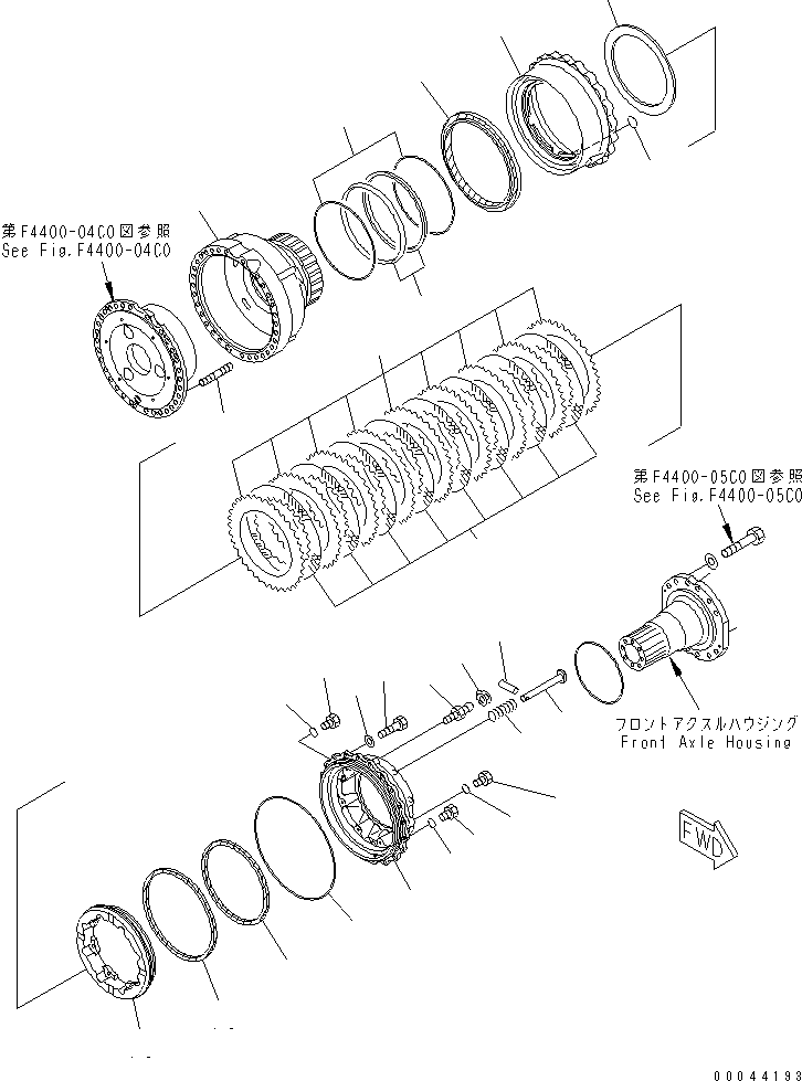 FRONT AXLE ASS'Y (425-22-20004) KOMATSU