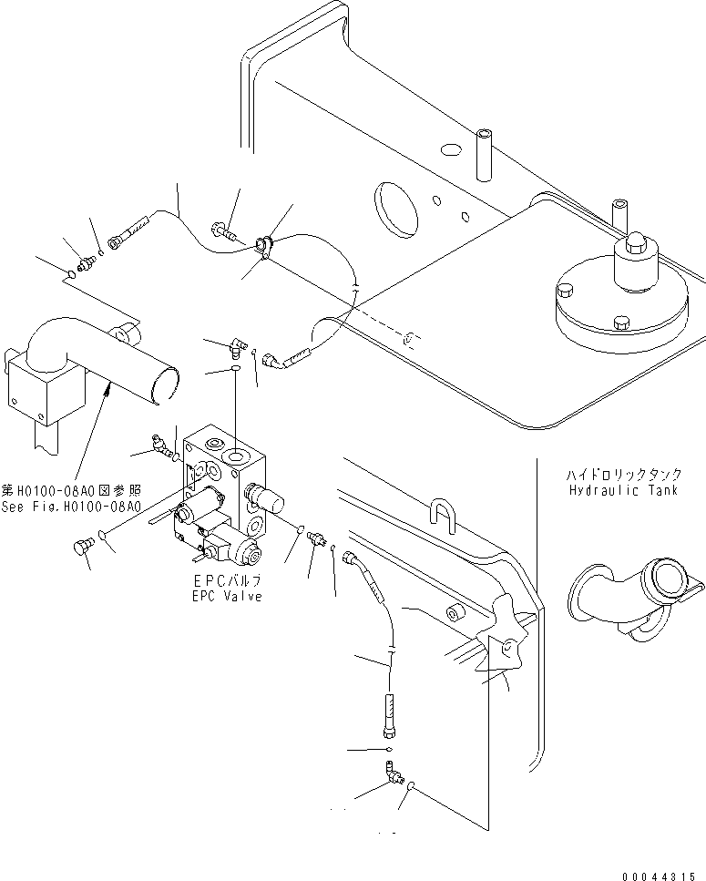 Шланг с торцевым уплотнением 02767-00407 KOMATSU
