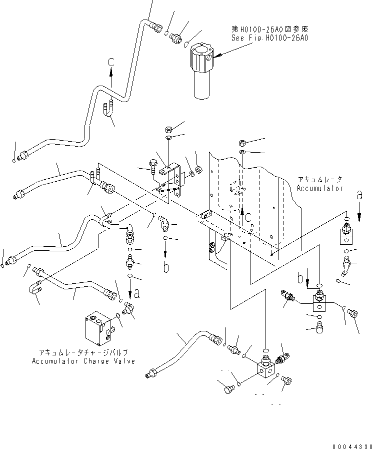 Трубка 569-43-88280 KOMATSU