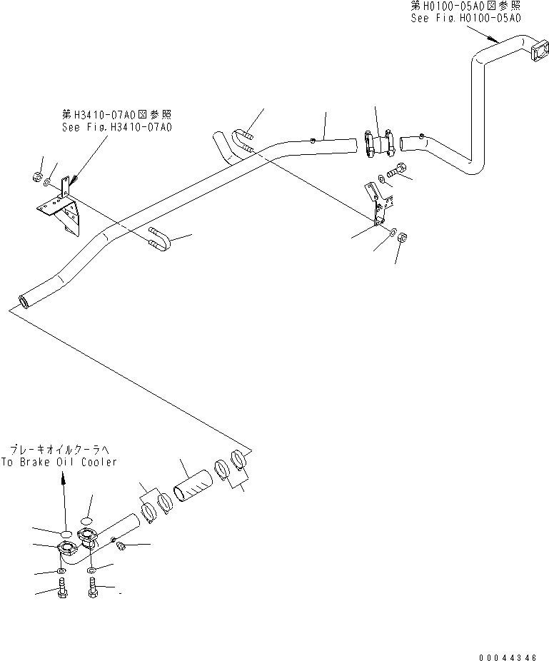 Трубка 569-61-88480 KOMATSU